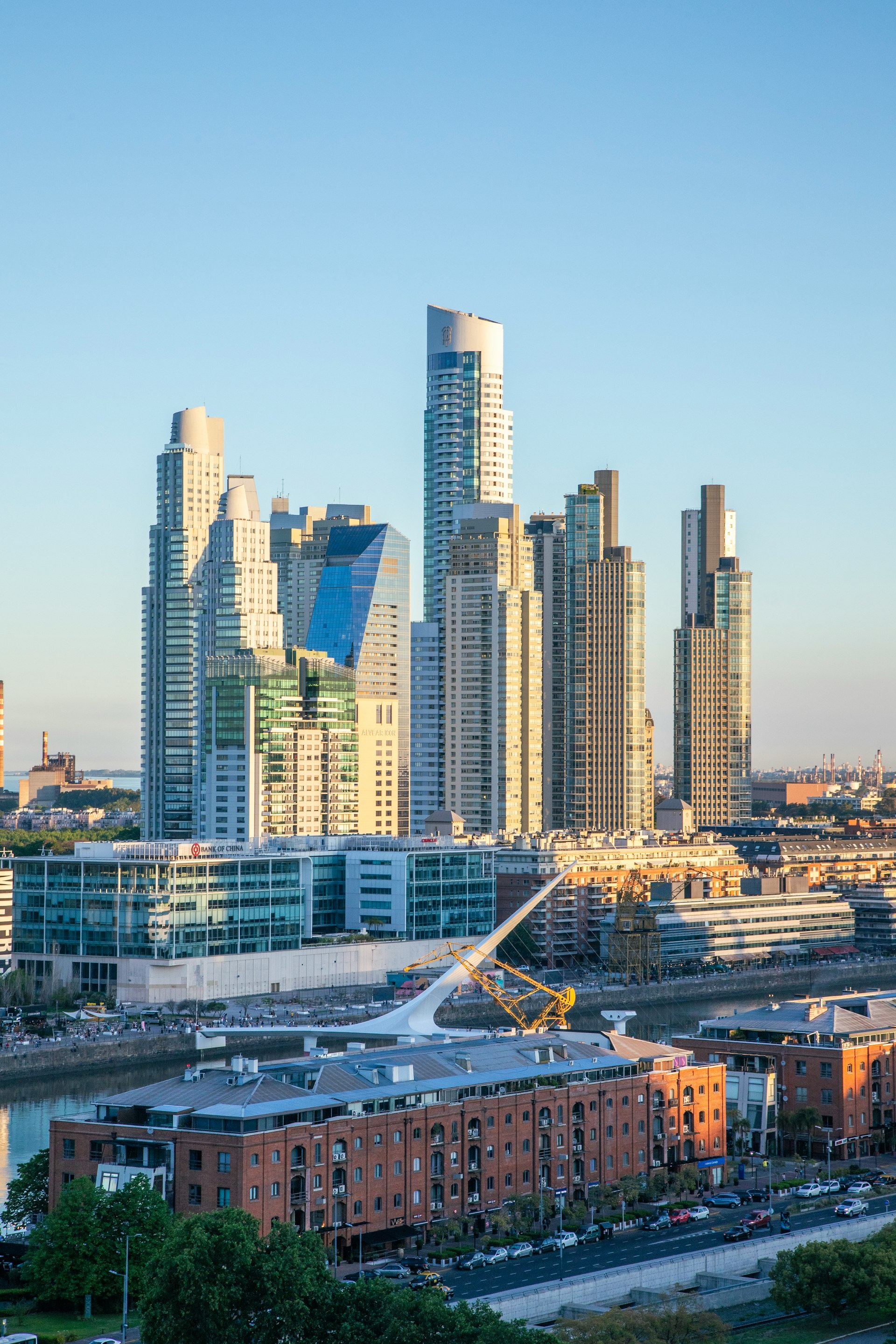 Buenos Aires skyline with residential buildings